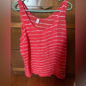 Red Striped Women's Top